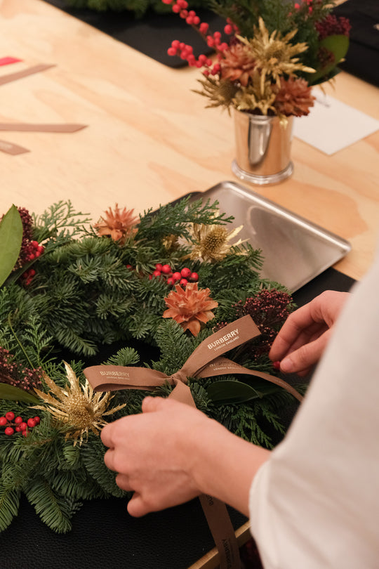 Burberry Christmas Wreath Workshop