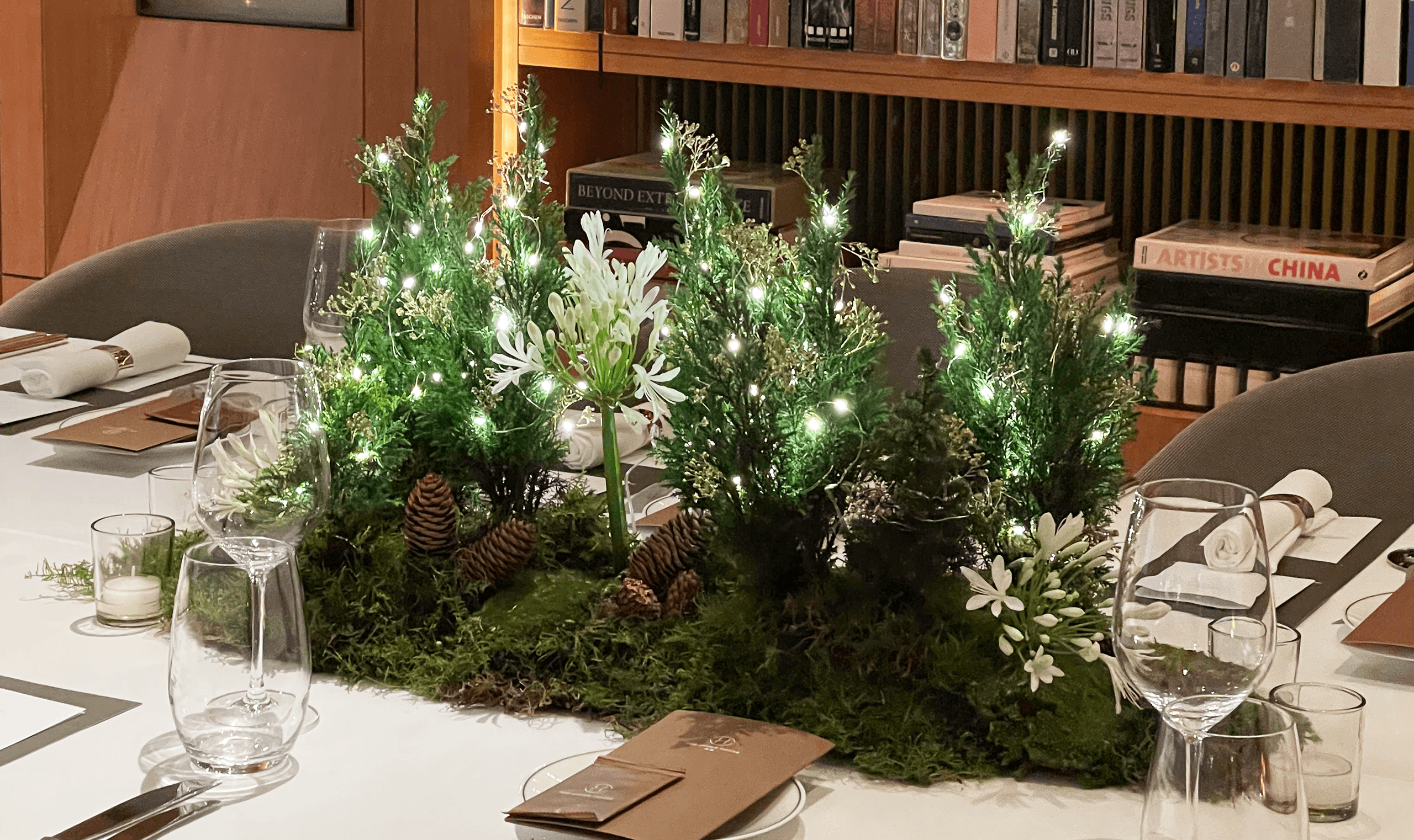 A.Lange & Söhne Christmas Private Dinner at The Upper House - Ellermann Flowers