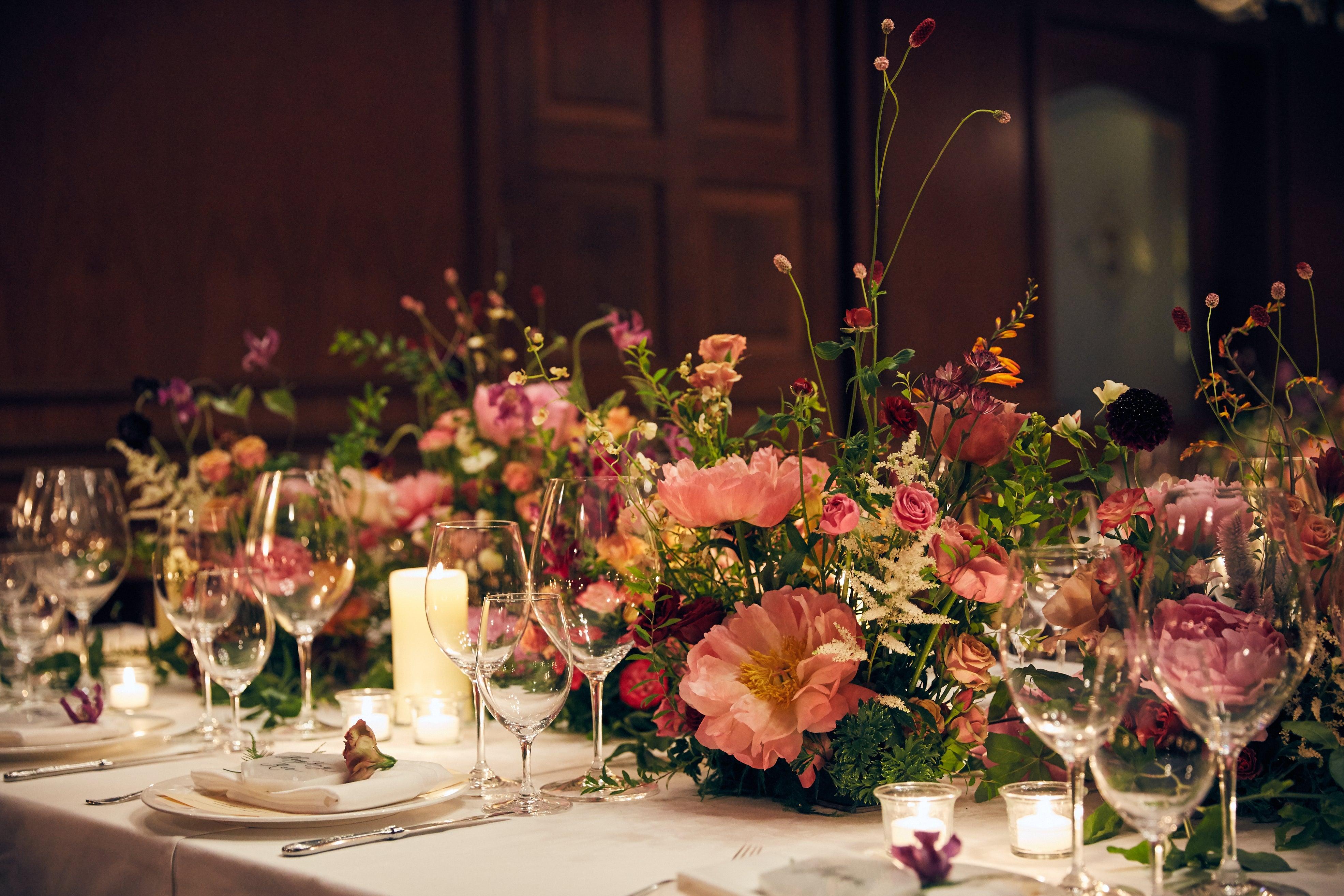 Wedding Dinner at Carbone Hong Kong - Ellermann Flowers