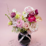 Pink & Perky In a Vase - Valentine's Day Flower