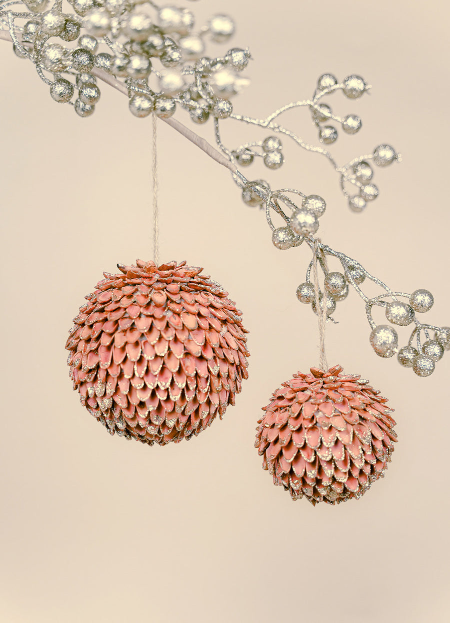 Natural Tree Ornament - Terracotta Gold