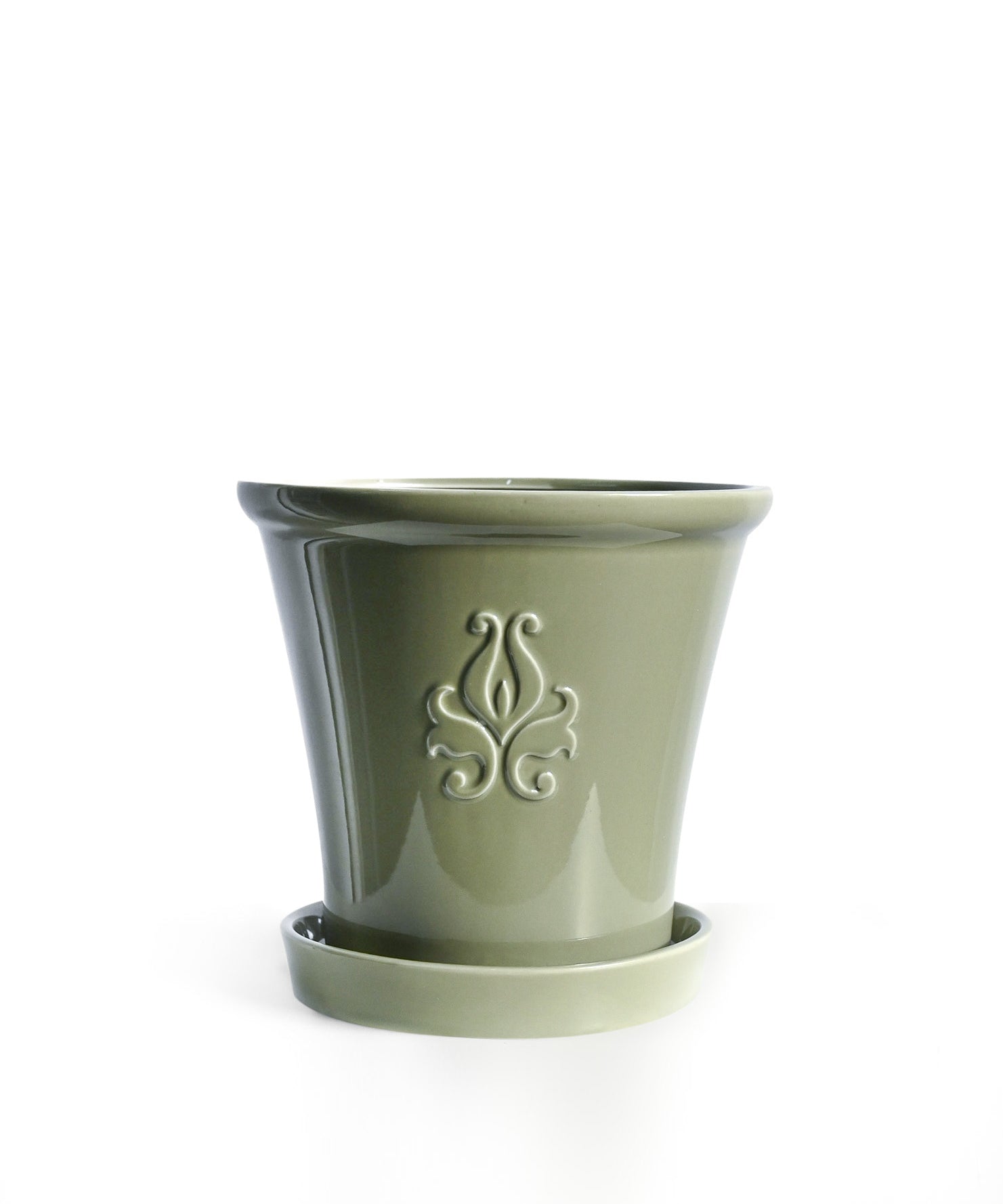 Ellermann Herb Pot with tray - Sage