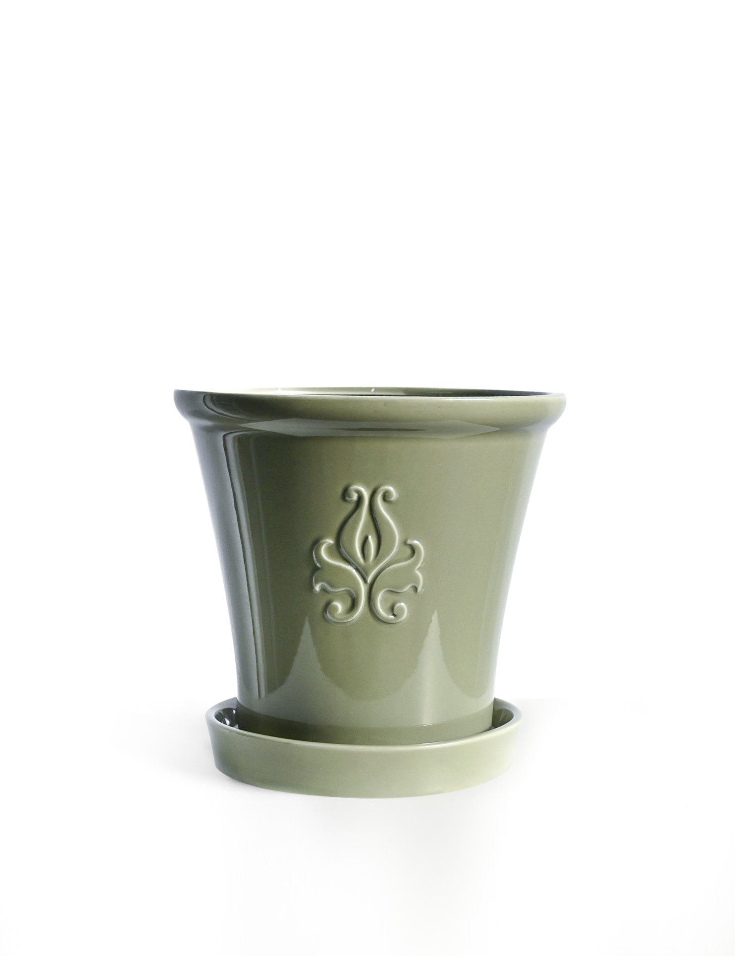 Ellermann Herb Pot with tray - Sage