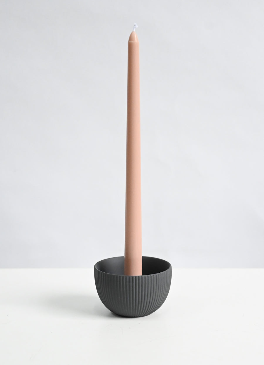 Grey Ceramic Candle Holder - 5cm