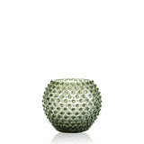 Hobnail Round Vase - Olive Green