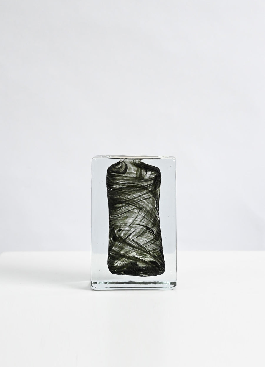 Rectangular Glass Bookend - Grey