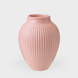 Knabstrup Vase with Grooves - Pink /  Large