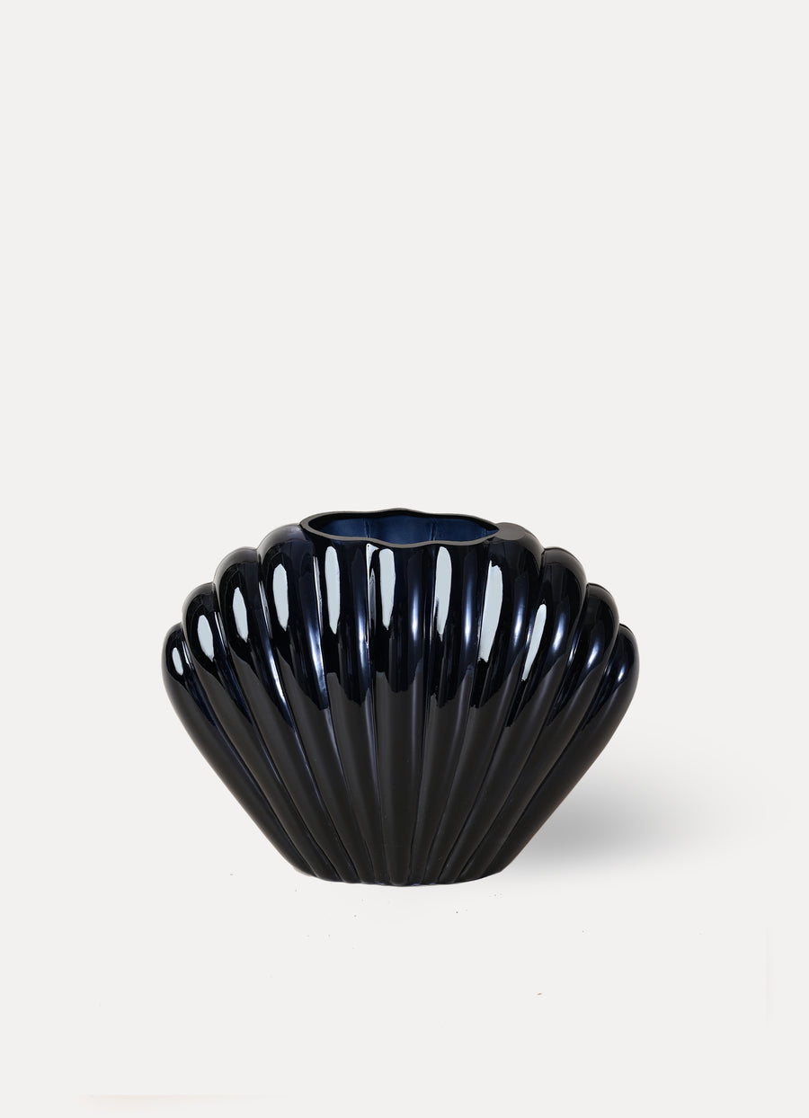 Shell Vase - Dark Blue