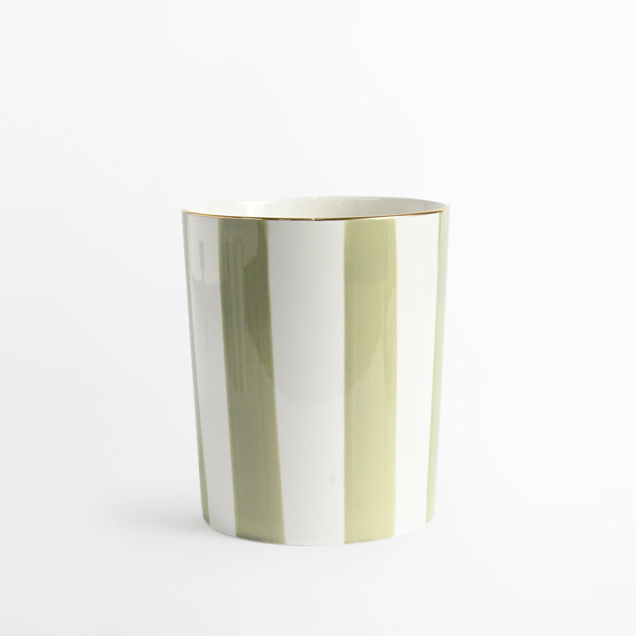 Ellermann Striped Pot - Sage Green - Large
