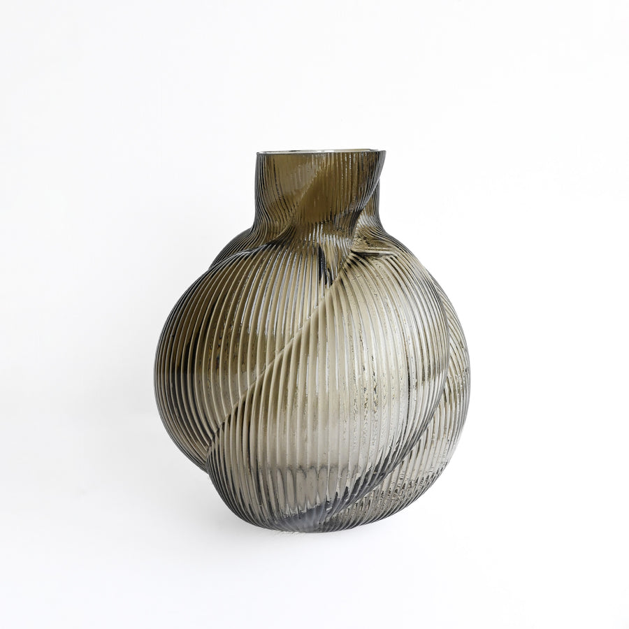 Mouth Blown Smoke Vase